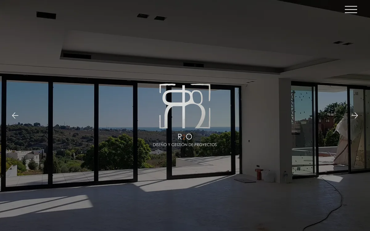Vista en vivo de R2O Proyectos